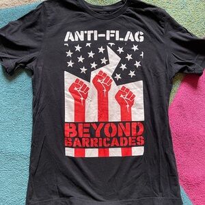 Anti-Flag Beyond Barricades Black T-Shirt
